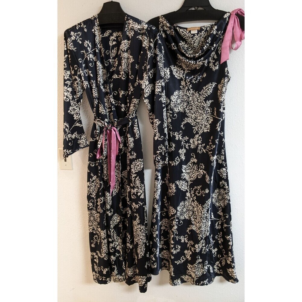 Women's SENSARA 2-Piece Nightgown & Matching Robe Small